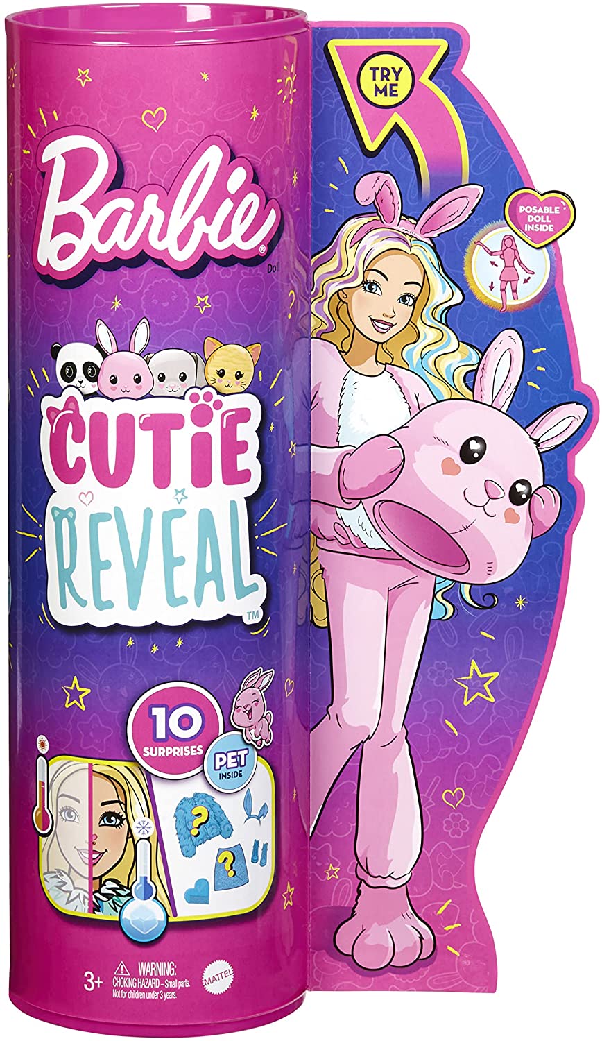 Barbie Cutie Reveal Coniglio rosa - Clicca l'immagine per chiudere