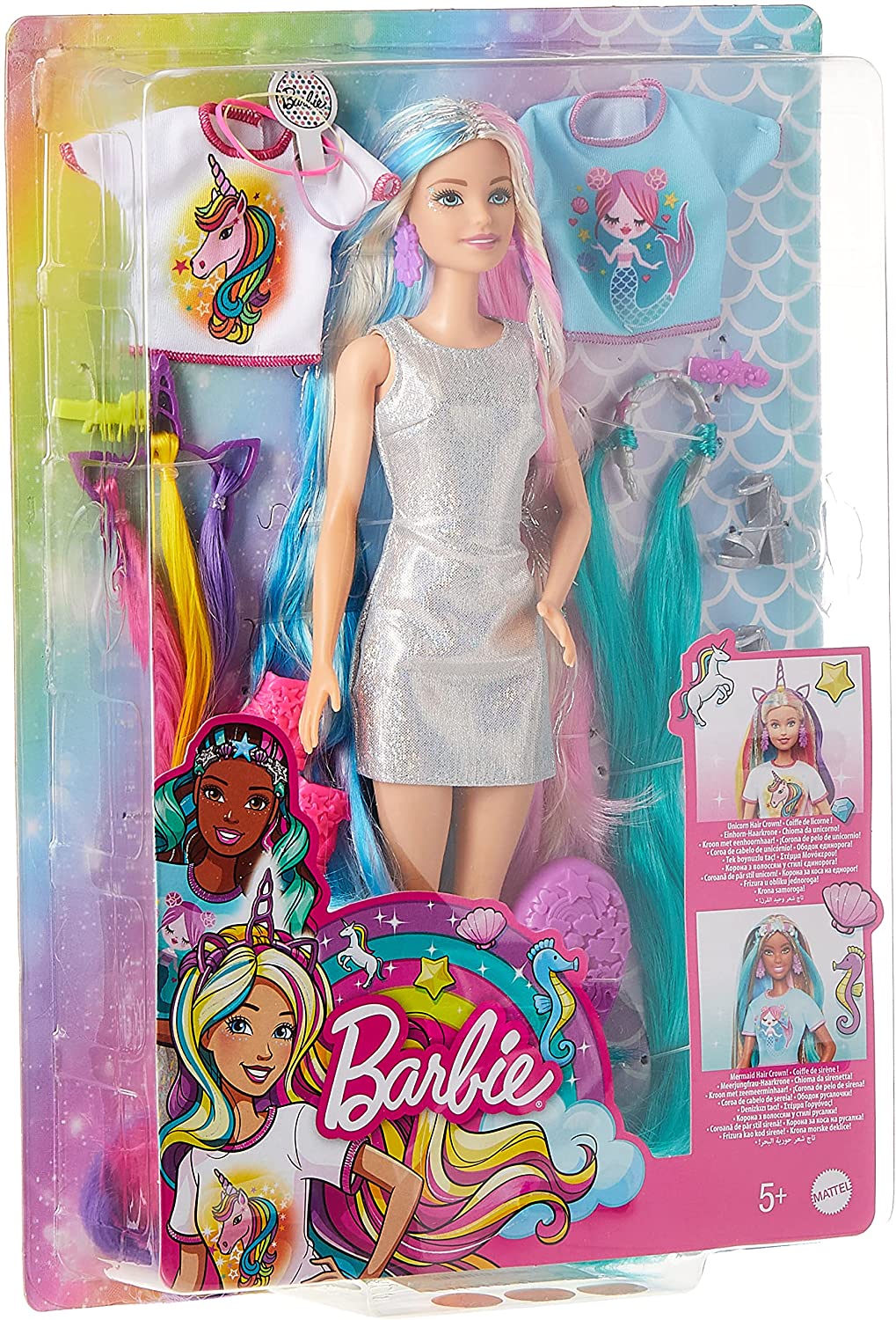 Barbie Fantasy Hair Unicorno e Sirena