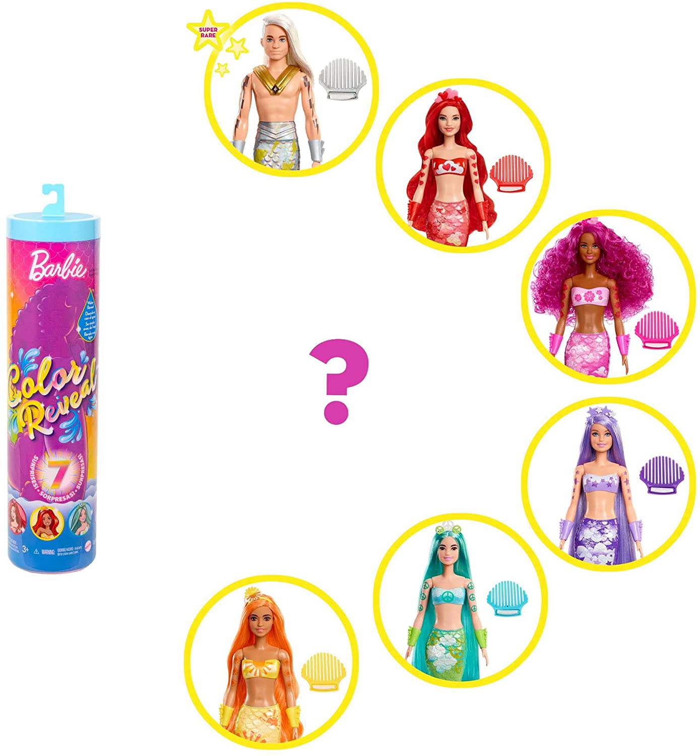 Barbie Color Reveal Sirena - Clicca l'immagine per chiudere