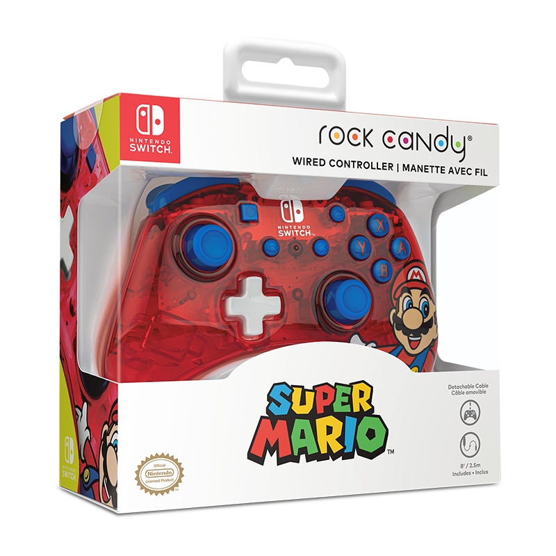 Controller Wired Rock Candy Mario Switch