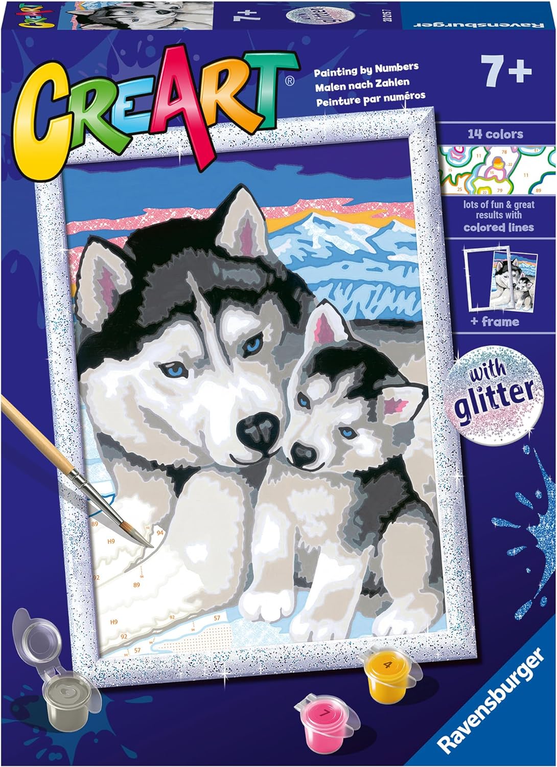 CreArt glitter Husky