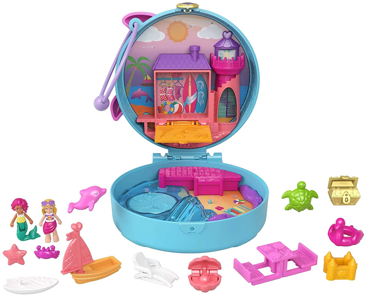 Polly Pocket Cofanetto Spiaggia dei Delfini