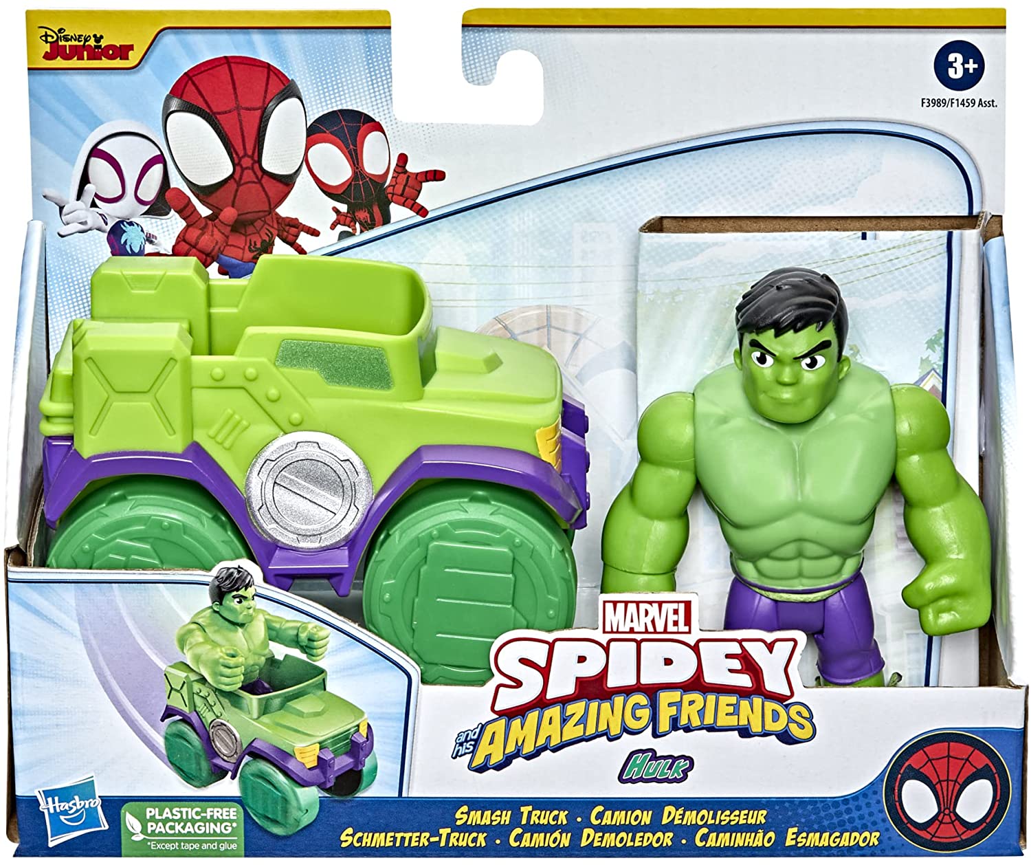 Marvel Spidey Hulk con Veicolo