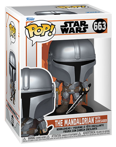 Pop Star Wars The Mandalorian con Darksaber 663